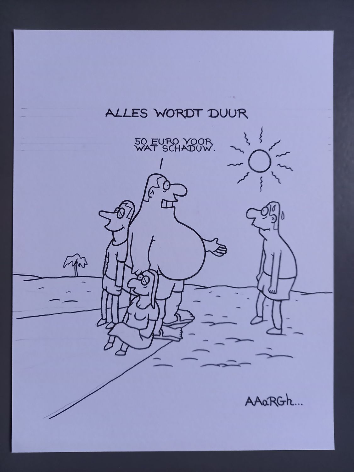 Originele cartoon uit &#39;Waan&#39;: Schaduw