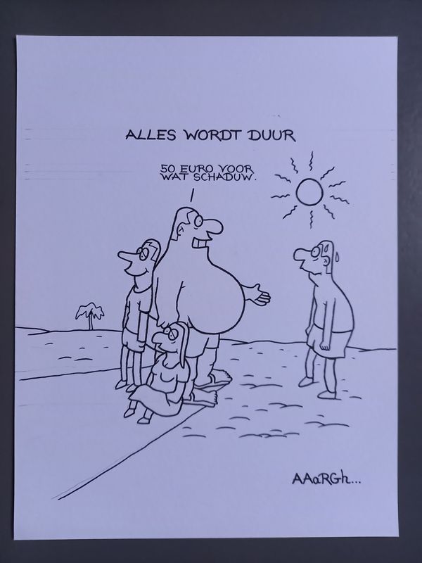Originele cartoon uit 'Waan': Schaduw
