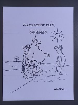 Originele cartoon uit &#39;Waan&#39;: Schaduw
