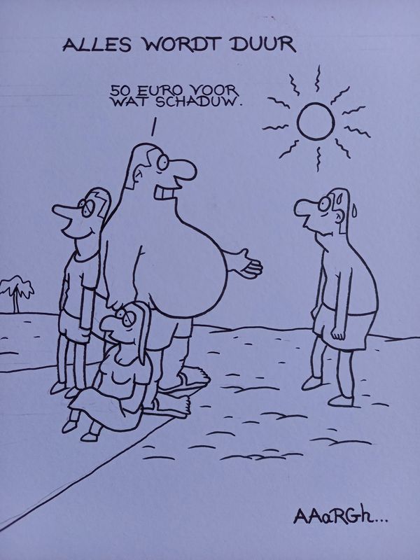 Originele cartoon uit 'Waan': Schaduw