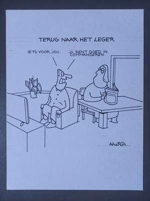 Originele cartoon: Commanderen