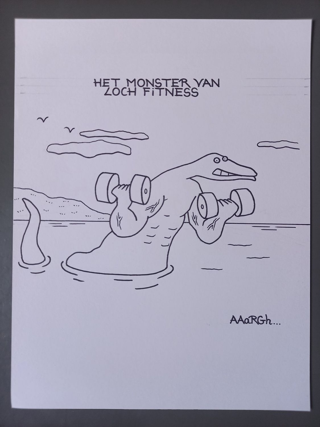 Originele cartoon: Loch Fitness