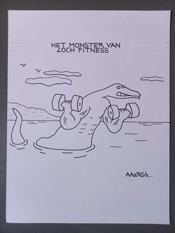 Originele cartoon: Loch Fitness