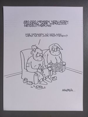 Originele cartoon: Werkloosheid