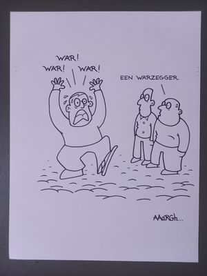 Originele cartoon: Warzegger