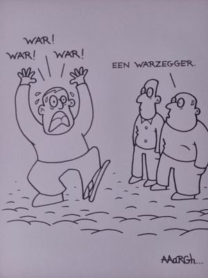 Originele cartoon: Warzegger