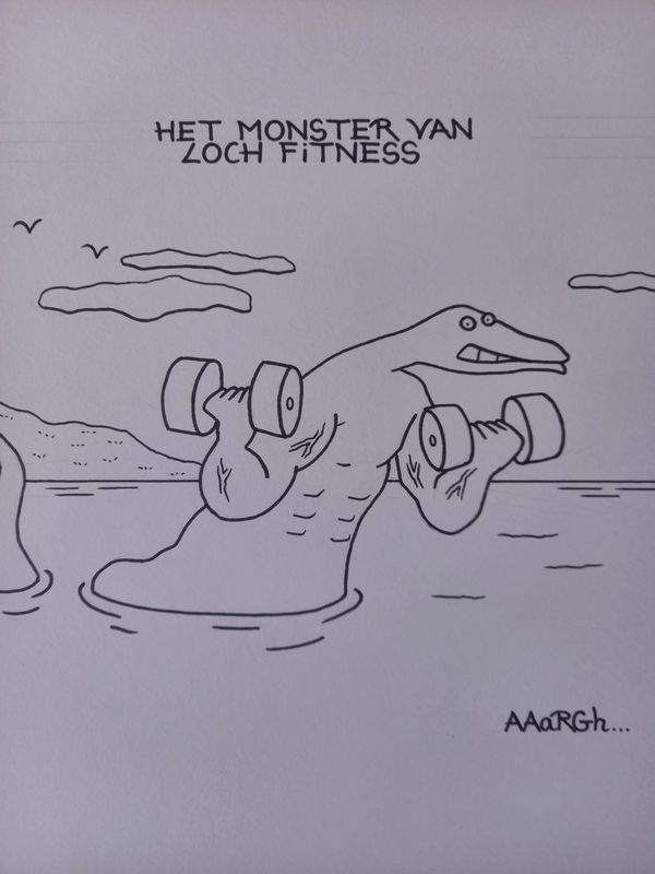 Originele cartoon: Loch Fitness