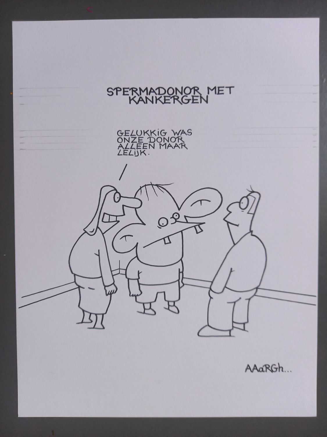 Originele cartoon: Spermadonor