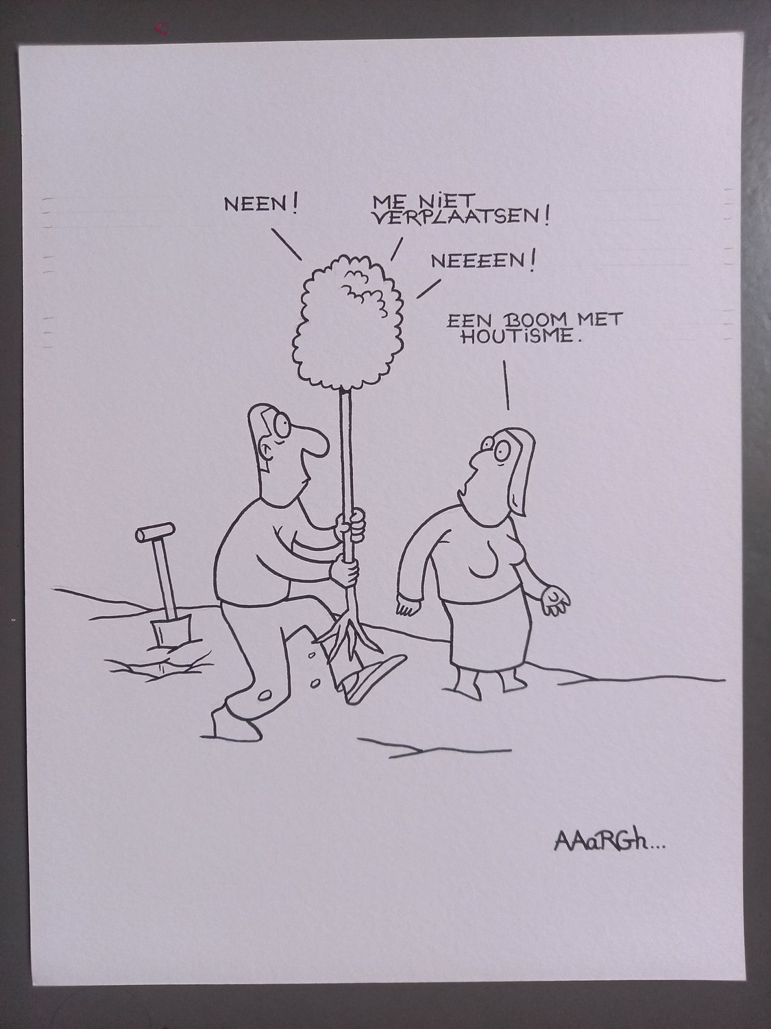 Originele cartoon: Houtisme
