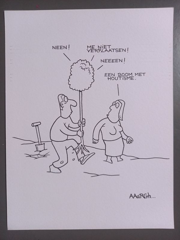 Originele cartoon: Houtisme