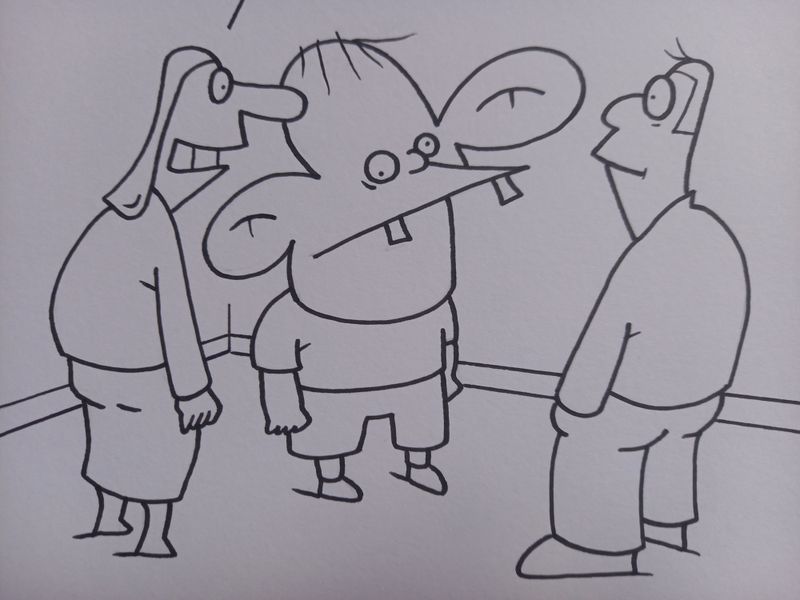 Originele cartoon: Spermadonor