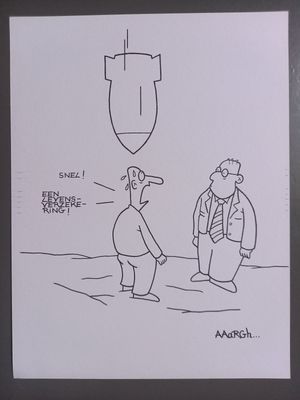 Originele cartoon: Levensverzekering