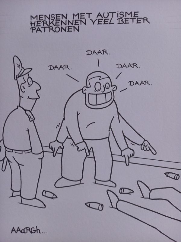 Originele cartoon: Autisme patronen