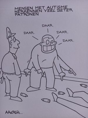 Originele cartoon: Autisme patronen
