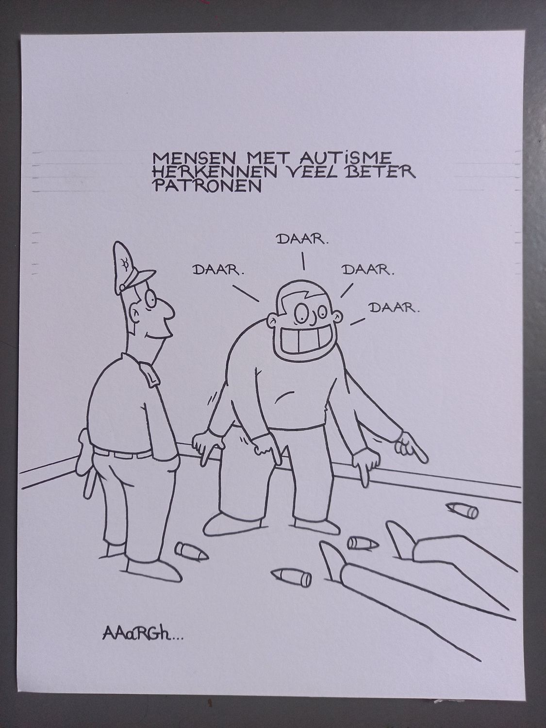 Originele cartoon: Autisme patronen