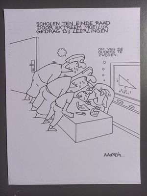Originele cartoon: Moeilijke leerlingen