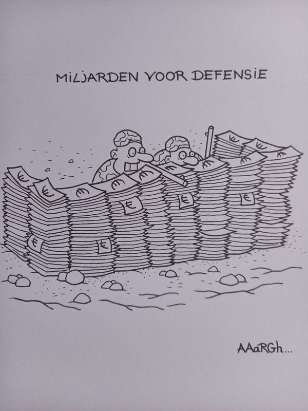 Originele cartoon: Miljarden defensie