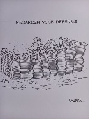 Originele cartoon: Miljarden defensie