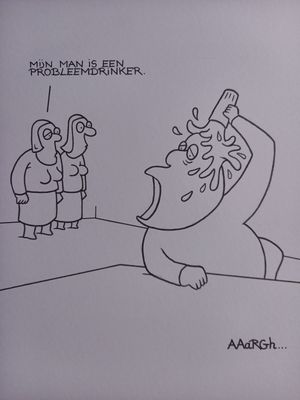 Originele cartoon: Probleemdrinker
