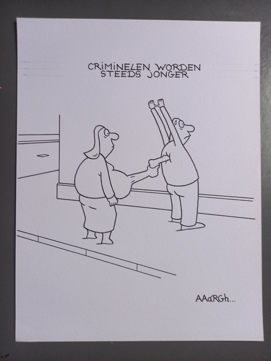 Originele cartoon: Jonge criminelen