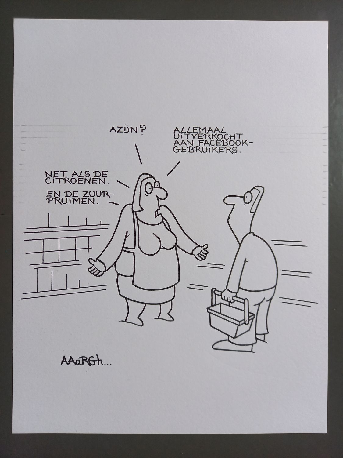 Originele cartoon: azijn