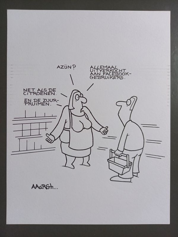 Originele cartoon: azijn