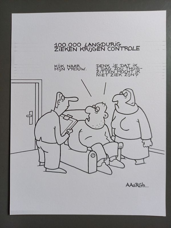 Originele cartoon: controle