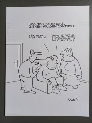 Originele cartoon: controle