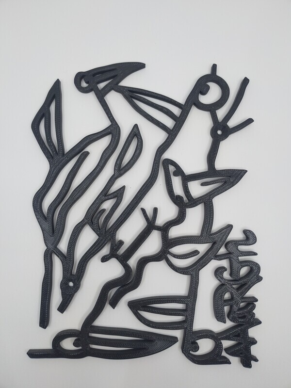 3D-kunst Vogelplanten