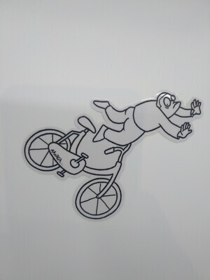 Interieursticker fietser
