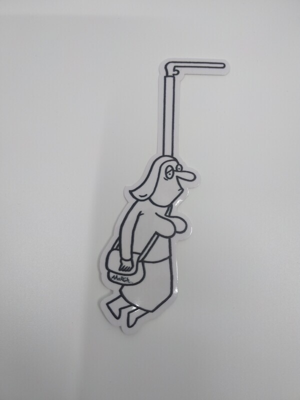 Interieursticker hangend vrouwtje