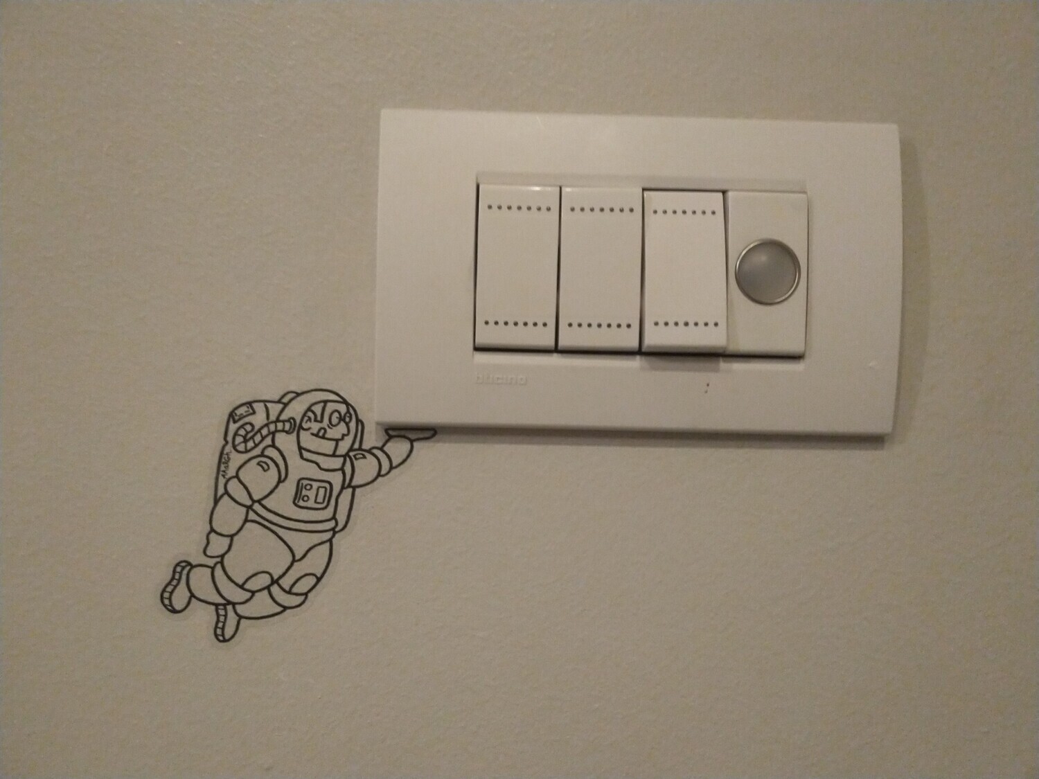 Interieursticker astronaut