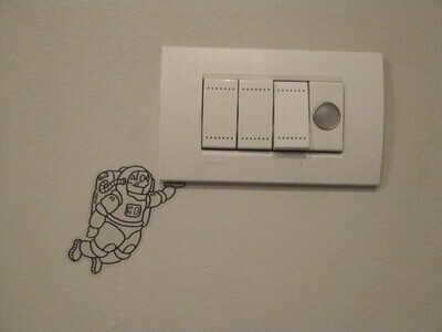 Interieursticker astronaut