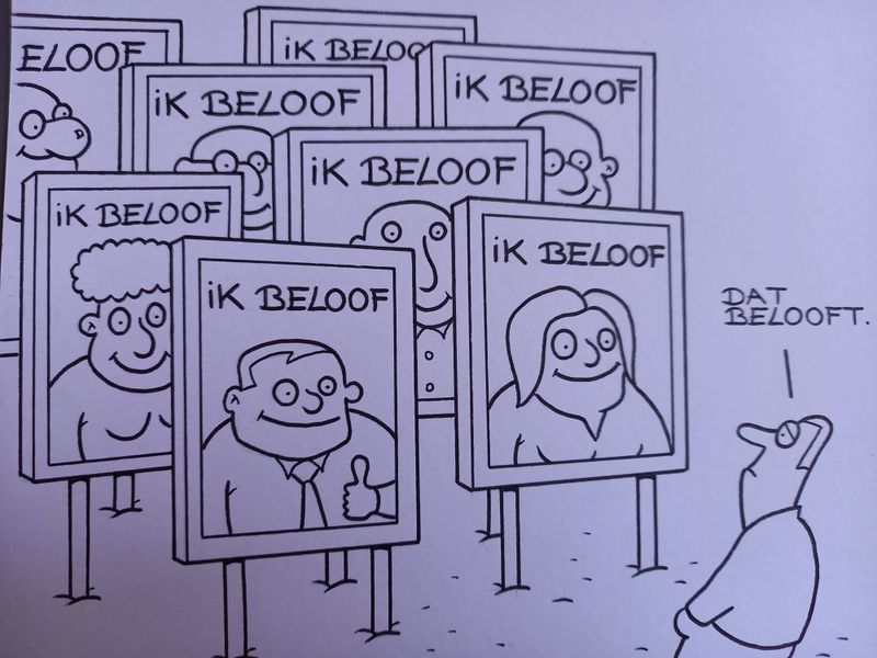 Originele cartoon uit 'Waan': Dat belooft