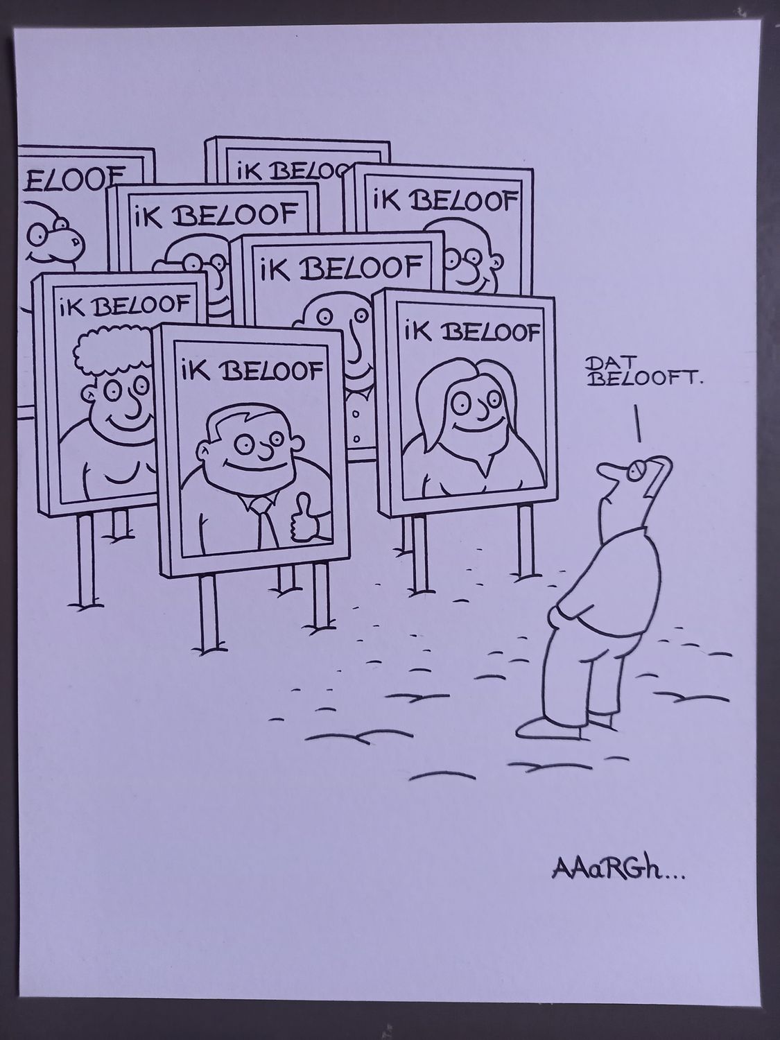 Originele cartoon uit 'Waan': Dat belooft