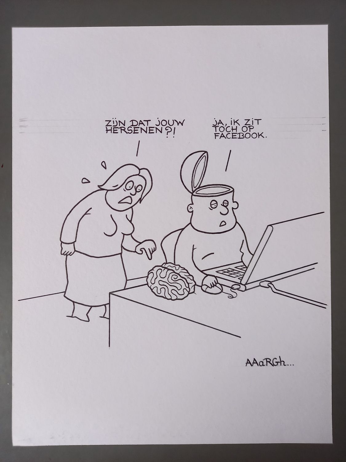 Originele cartoon: Facebook