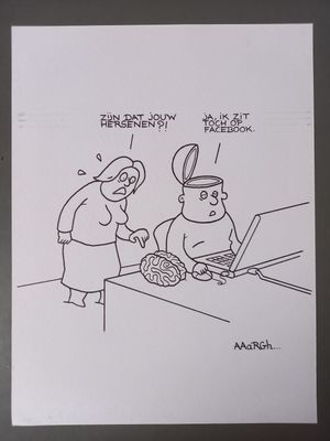 Originele cartoon: Facebook