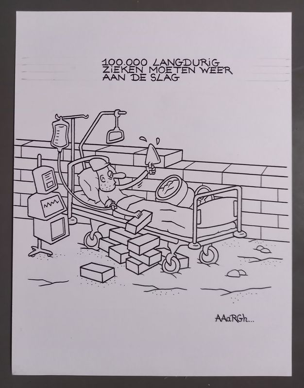 Originele cartoon: Langdurig zieken