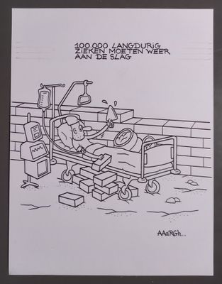 Originele cartoon: Langdurig zieken