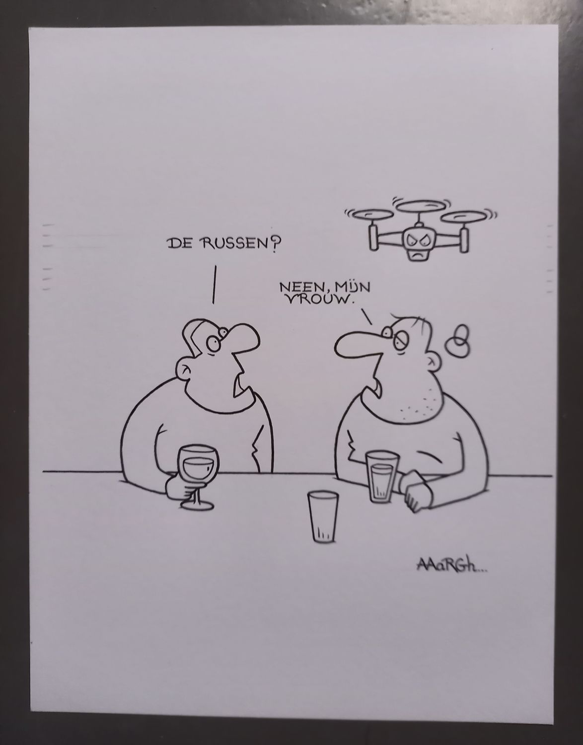 Originele cartoon: Drone