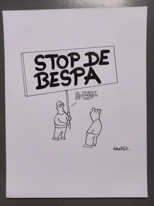 Originele cartoon: Besparingen