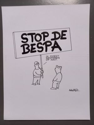 Originele cartoon: Besparingen