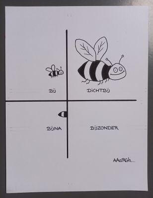 Originele cartoon: Bij