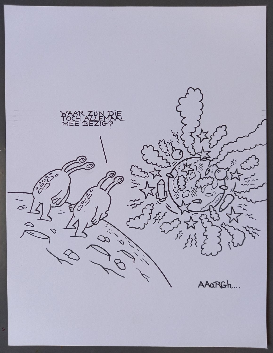 Originele cartoon: Aliens