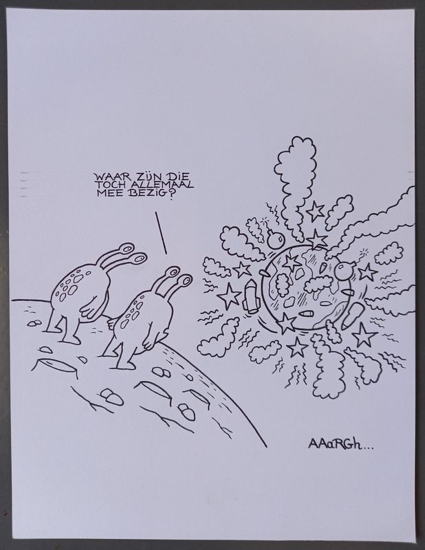 Originele cartoon: Aliens