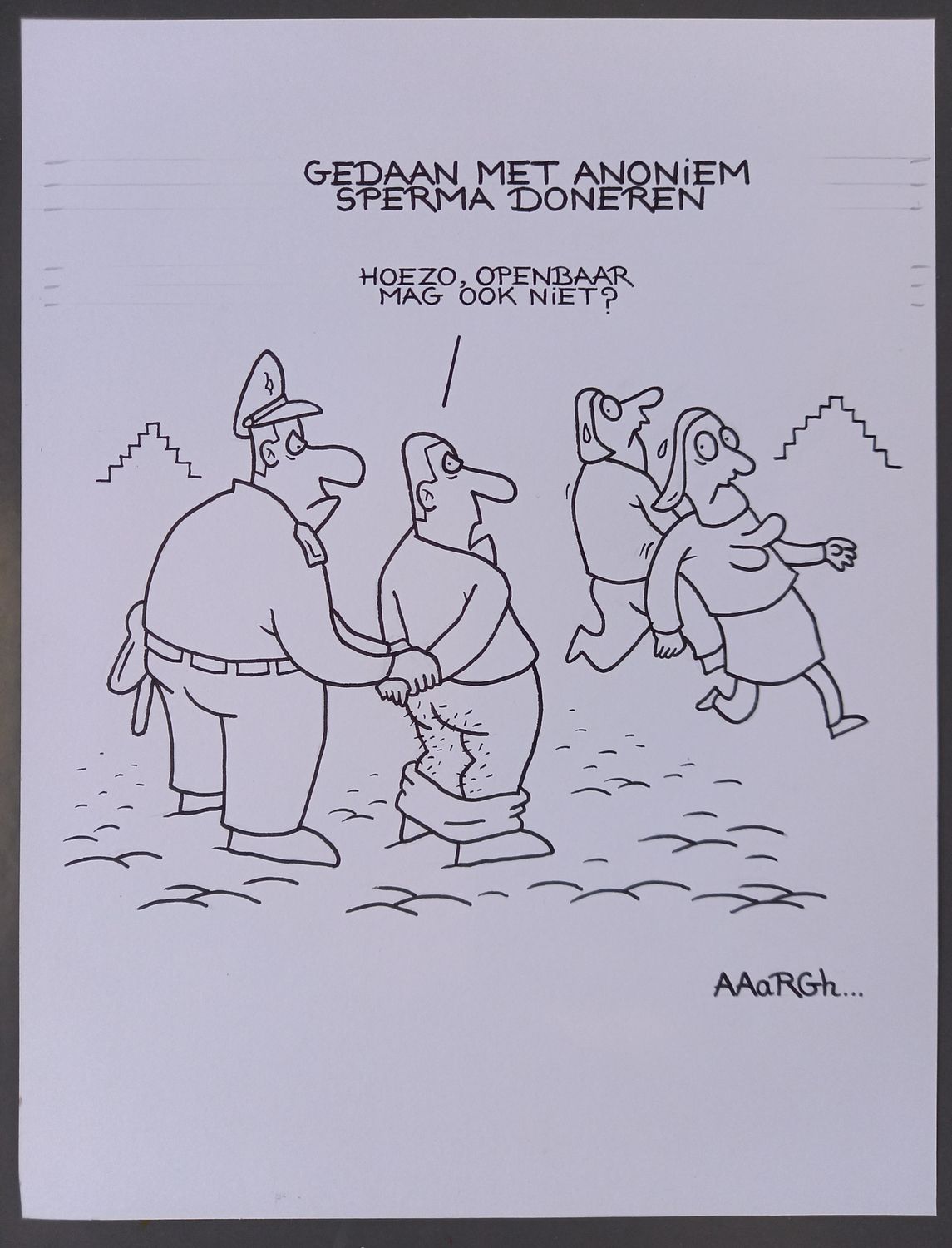 Originele cartoon: Anoniem sperma doneren