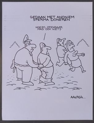 Originele cartoon: Anoniem sperma doneren