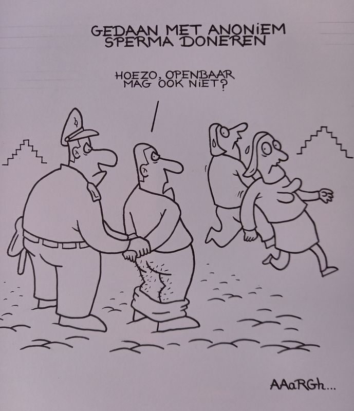 Originele cartoon: Anoniem sperma doneren