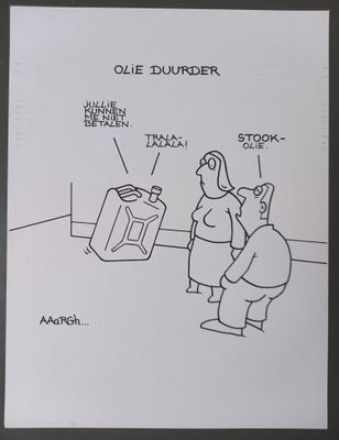Originele cartoon: Stookolie