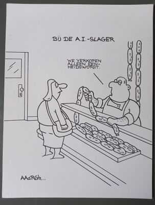 Originele cartoon: A.I.-slager
